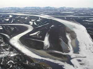 Река Кобук в городе Кайана