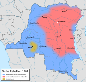 Обстановка в Конго в 1964 году