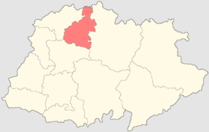 Чухломской уезд на карте