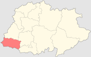 Нерехтский уезд на карте