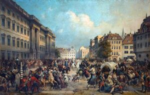 Взятие Берлина 28 сентября 1760 года. Картина Александра Коцебу.