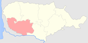 Россиенский уезд на карте