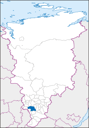 Балахтинский район на карте