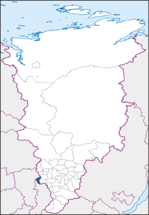 Шарыповский район на карте