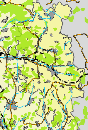 Краснопольский район на карте