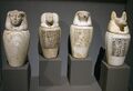Канопы: Амсет, Хапи, Дуамутеф, Кебехсенуф (XIX династия, Египетский музей в Берлине)