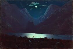 «Дарьяльское ущелье. Лунная ночь» (1890–1895), А. И. Куинджи