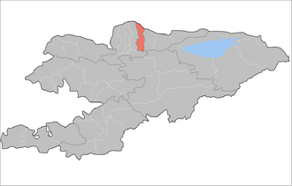 Аламудунский район на карте