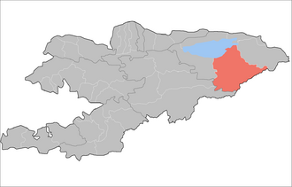 Джети-Огузский район на карте