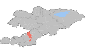 Кара-Суйский район на карте