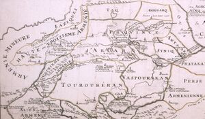 Утик (Outi) на карте Великой Армении, 1788 год