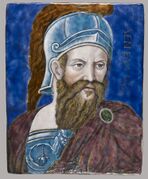 Л. Лимозен. Эней. Плакета. Ок. 1540 г. Медь, живописная эмаль. Художественный музей Уолтерса, Балтимор