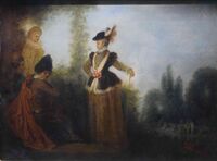А. Ватто. Искательница приключений. Около 1712–1715 Музей изящных искусств, Труа