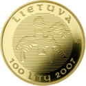 LT-2007-100litų-Millennium of the name of Lithuania-a.png