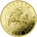 LT-2008-100litų-Millennium of the name of Lithuania-a.png
