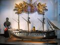 Модель La Gloire в музее флота, Париж.