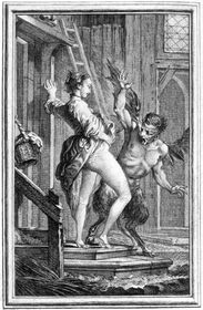 Иллюстрация к The Devil of Pope-Fig Island, из Fables Лафонтена