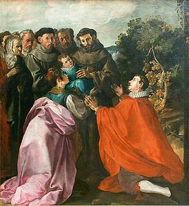 Исцеление св. Бонавентуры св. Франциском. 1628