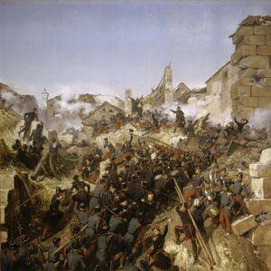 Взятие Константины французскими войсками 13 октября 1837, картина работы Ораса Верне