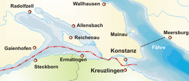 Карта острова Райхенау