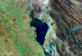 Спутниковый снимок озера Уру-Уру