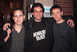 Адриан Ламо, Кевин Митник, Кевин Поульсен (слева направо)