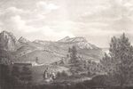 Крым. Вид на гору Св.Илии и верхнюю долину Ласпи. 1830-е