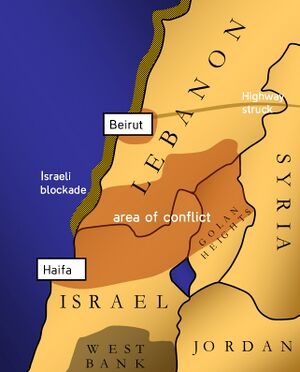 Карта зоны конфликта