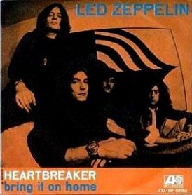 Обложка сингла Led Zeppelin «Heartbreaker» (1969)