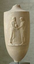 Мраморный лекиф. Аттика. Ок. 375 г. до н. э. Глиптотека, Мюнхен