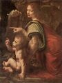 Архангел Уриил и Младенец Иисус, «Мадонна в скалах» (Лувр)