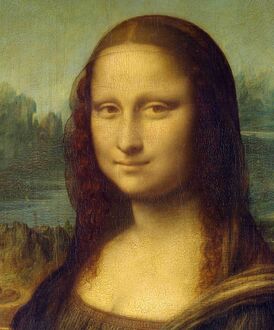 Фрагмент картины «Мона Лиза» (1503–06) работы Леонардо да Винчи (Лувр)