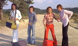Квартет (кадр из фильма «Шарло в Испании», 1972). Слева направо: Жан-Ги Фешнер, Жерар Ринальди, Жан Саррюс, Жерар Филипелли.