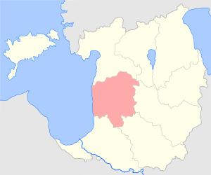 Вольмарский уезд на карте