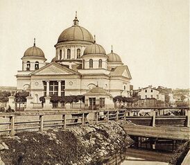 Лиговский канал у Знаменской церкви. Фото 1860-х