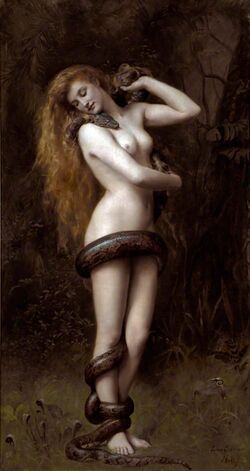 «Лилит?!». Картина Джона Кольера (1887).