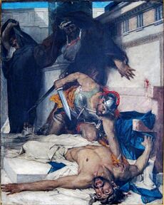 Леон Комер. Смерть Тимофана (1874)