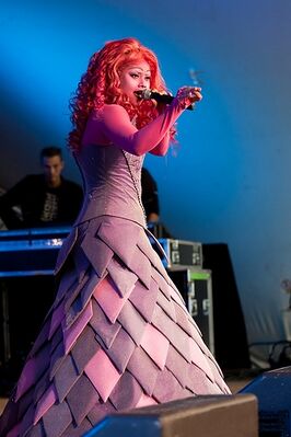 Линда на одном из концертов, 2009