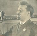 Председатель Совнаркома УССР на трибуне Чрезвычайного VIII Всесоюзного съезда Советов, ноябрь 1936 г.