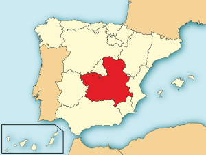 Кастилия-Ла-Манча на карте