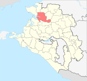 Каневской район на карте