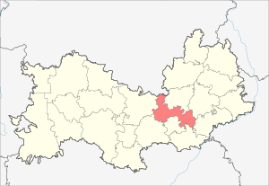 Лямбирский район на карте