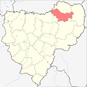 Новодугинский район на карте