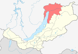 Северо-Байкальский район на карте