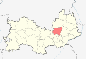 Ромодановский район на карте