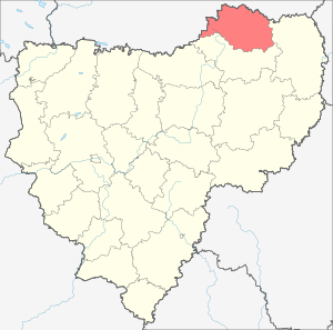 Сычёвский район на карте