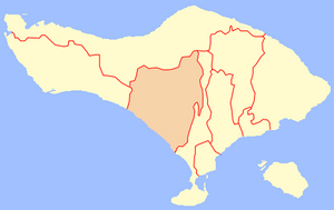 Округ Табанан на карте