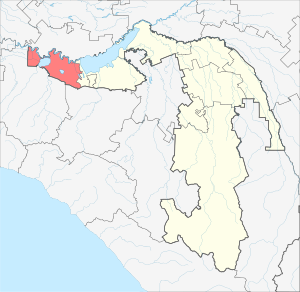 Тахтамукайский район на карте