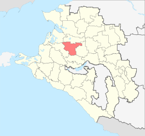 Тимашёвский район на карте