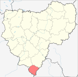 Ершичский район на карте